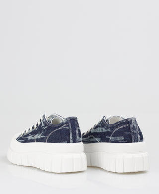 KRISP Chunky Flatform Denim Trainers (11006)