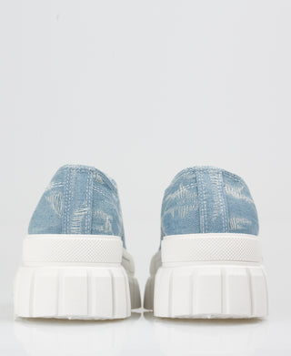 KRISP Chunky Flatform Denim Trainers (11006)
