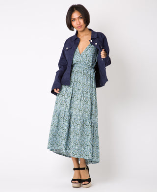 KRISP Button Front Classic Denim Jacket (10993)