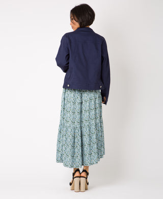 KRISP Button Front Classic Denim Jacket (10993)