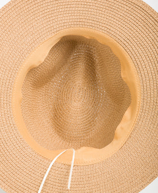 KRISP Classic Plain Straw Fedora Sun Hat