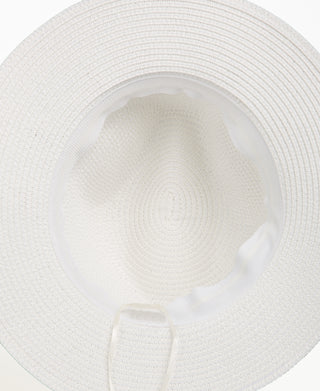 KRISP Classic Plain Straw Fedora Sun Hat