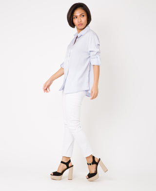KRISP Turn Up Sleeve Button Down Basic Shirt (11096)