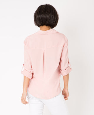 KRISP Turn Up Sleeve Button Down Basic Shirt (11096)