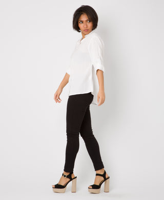 KRISP Turn Up Sleeve Button Down Basic Shirt (11096)