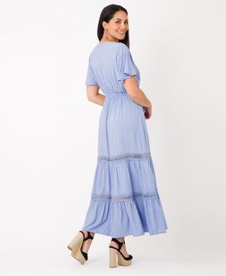 KRISP Crochet Detail Summer Maxi Dress (111209)