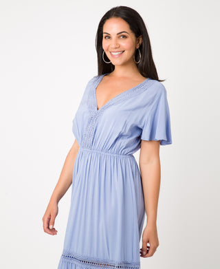 KRISP Crochet Detail Summer Maxi Dress (111209)