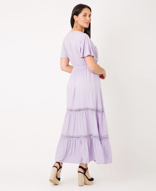 KRISP Crochet Detail Summer Maxi Dress (111209)