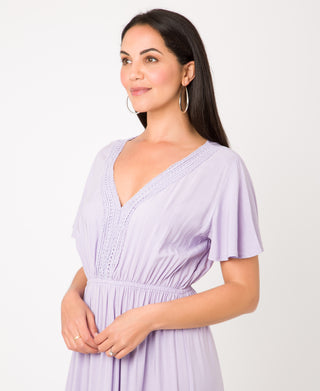 KRISP Crochet Detail Summer Maxi Dress (111209)