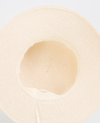 KRISP Black Ribbon Embellished Bowler Straw Hat