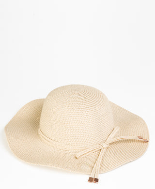 KRISP Straw Bow Plain Sun Hat