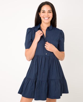 KRISP Women Tiered Smock Shirt Dress (11137)