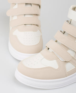 KRISP Colour Block High Top Velcro Fashion Trainers (15953)
