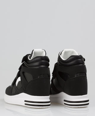 KRISP Colour Block High Top Velcro Fashion Trainers (15953)