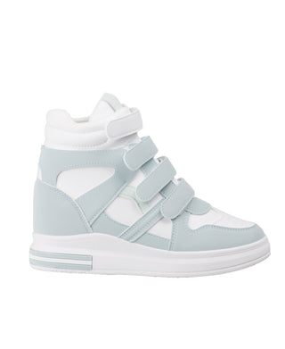 KRISP Colour Block High Top Velcro Fashion Trainers (15953)