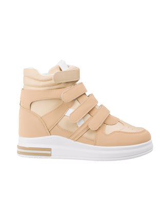 KRISP Colour Block High Top Velcro Fashion Trainers (15953)