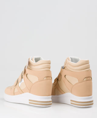 KRISP Colour Block High Top Velcro Fashion Trainers (15953)