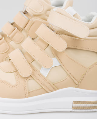 KRISP Colour Block High Top Velcro Fashion Trainers (15953)