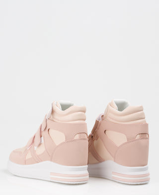 KRISP Colour Block High Top Velcro Fashion Trainers (15953)
