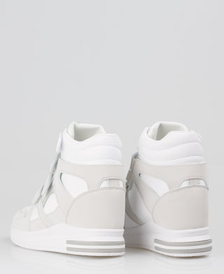 KRISP Colour Block High Top Velcro Fashion Trainers (15953)