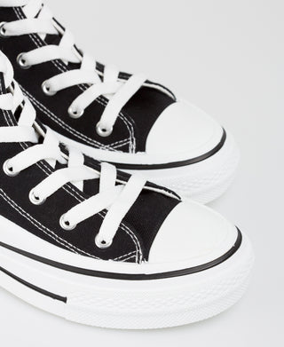 KRISP Platform Canvas High Top Trainers (16294)