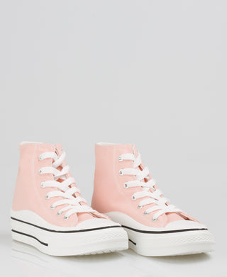 KRISP Platform Canvas High Top Trainers (16294)