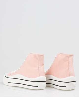 KRISP Platform Canvas High Top Trainers (16294)