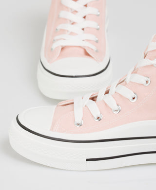 KRISP Platform Canvas High Top Trainers (16294)