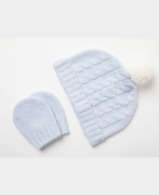 BONJOUR BEBE Baby Gift Box - Cable Knit Jumper Trousers Mitts Hat (W24209)