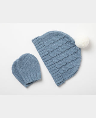 BONJOUR BEBE Baby Gift Box - Cable Knit Jumper Trousers Mitts Hat (W24209)