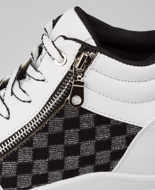 KRISP Colour Block High Top Lurex Fashion Trainers (2964)