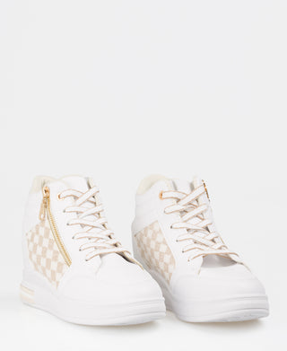 KRISP Colour Block High Top Lurex Fashion Trainers (2964)