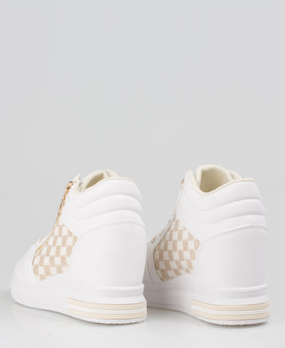 KRISP Colour Block High Top Lurex Fashion Trainers (2964)