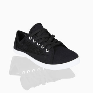 KRISP Crochet Panelled Plimsoll Trainers (3297)