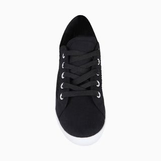 KRISP Crochet Panelled Plimsoll Trainers (3297)