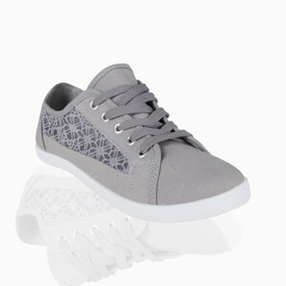 KRISP Crochet Panelled Plimsoll Trainers (3297)