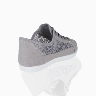 KRISP Crochet Panelled Plimsoll Trainers (3297)