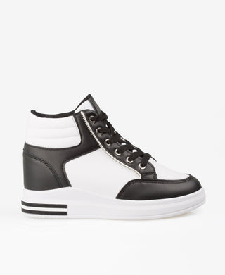 KRISP Colour Block High Top Fashion Trainers (5612)