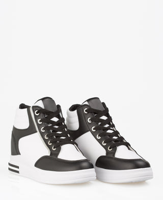 KRISP Colour Block High Top Fashion Trainers (5612)