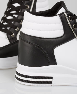 KRISP Colour Block High Top Fashion Trainers (5612)