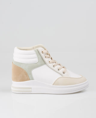 KRISP Colour Block High Top Fashion Trainers (5612)
