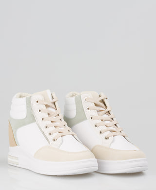 KRISP Colour Block High Top Fashion Trainers (5612)