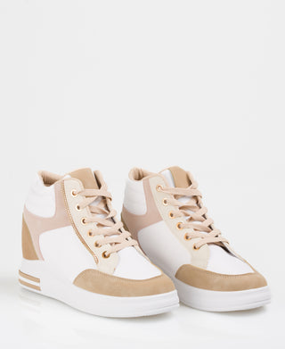 KRISP Colour Block High Top Fashion Trainers (5612)