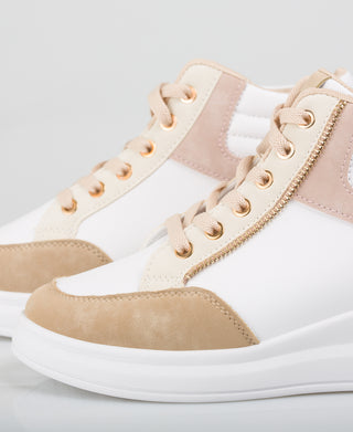 KRISP Colour Block High Top Fashion Trainers (5612)