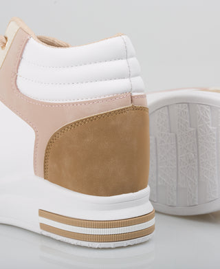KRISP Colour Block High Top Fashion Trainers (5612)