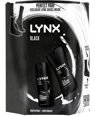 Lynx Black Duo & Sock Gift Set x 1 with gift bag (99992730)