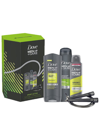 Dove Men+Care Sports Active Skipping 3 Piece Set with Gift Bag (99992893)
