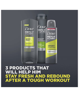 Dove Men+Care Sports Active Skipping 3 Piece Set with Gift Bag (99992893)