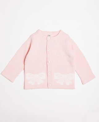 BONJOUR BEBE Baby Gift Box - Bow Jumper Trousers Mitts Hat (W21995)