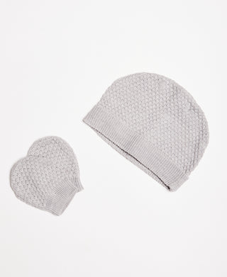 BONJOUR BEBE Baby Gift Box - Honeycomb Knit Jumper Trousers Mitts Hat (W22001)